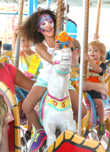 Carousels located at Chevy Court at the New York State Fair last year.