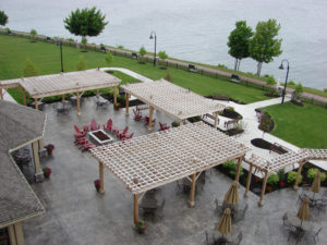 The riverside patio inside the 1000 Island Harbor Hotel, one of few AAA four-diamond properties in Upstate New York, is located directly on the water where diners can eat in or dine alfresco. Great place to order ThousandIsland dressing with your salad.