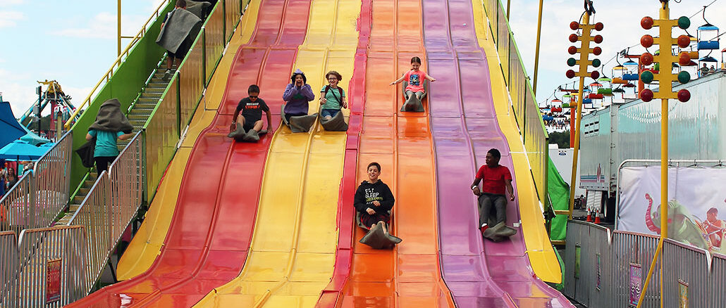 The “Drag Strip” slide at the Great New York State Fair in 2019. Photo by Deborah Jeanne Sergeant