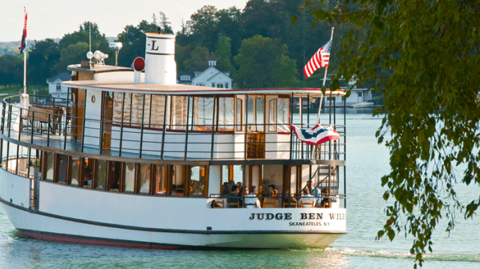 The Judge Ben Wiles boat on Skaneateles Lake, part of boats operated by Mid-Lakes Navigation Co. Photo provided.