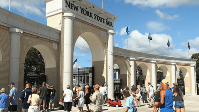 entrance-gate Great New York State Fair’s main entrance. Photo courtesy of the Great New York State Fair.