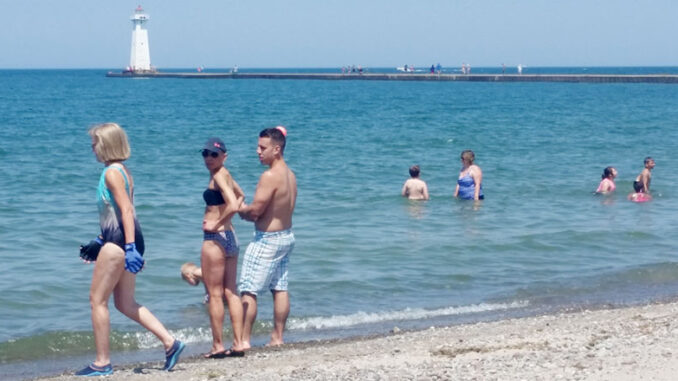 Scene of Sodus Point Beach. Photo by Deborah Jeanne Sergeant